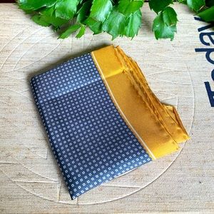 Grey & Gold Pocket Square